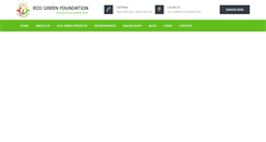 Desktop Screenshot of ecogreenfoundation.org