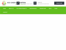 Tablet Screenshot of ecogreenfoundation.org